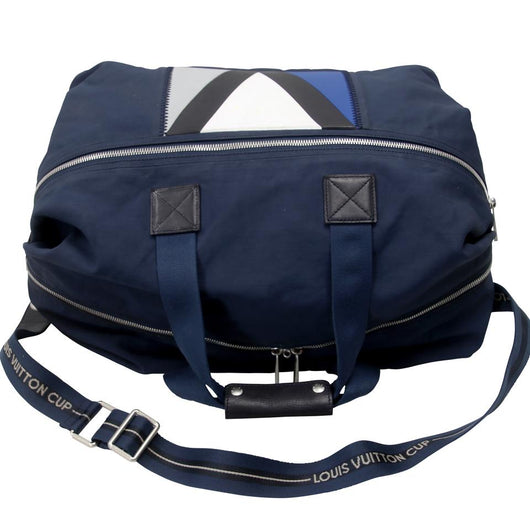 LOUIS VUITTON Americas Cup Duffel Bag Blue 14480