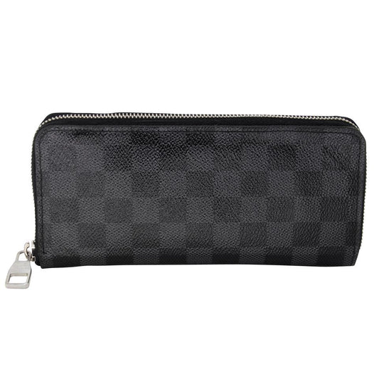 Louis Vuitton Zippy Wallet Damier Graphite Zip Around 235763 Black Coated  Canvas Clutch, Louis Vuitton