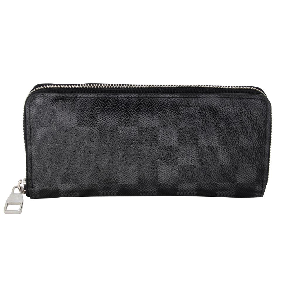 Louis Vuitton Zip Around Damier GM Graphite Coated Canvas Wallet LV-0729N-0002