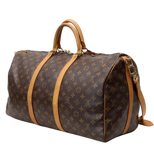 Louis Vuitton Keepall 50 Monogram Canvas Bandouliere Travel Bag  LV-0829N-0001 – MISLUX