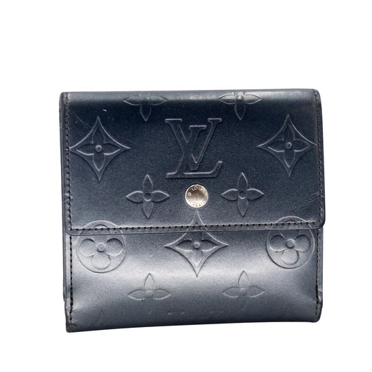 Louis Vuitton Grey Monogram Mat Vernis Leather Elise Wallet in