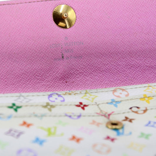 Louis Vuitton White Pink Sarah Takashi Murakami Monogram