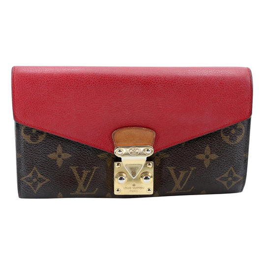 LOUIS VUITTON Monogram Portefeuil Pallas Cerise Bifold Wallet