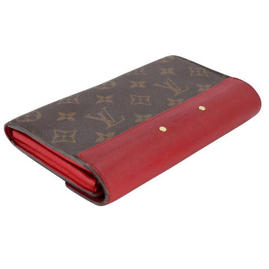 Louis Vuitton LV Long Wallet Portefeuille Pallas Browns Monogram Pre Owned