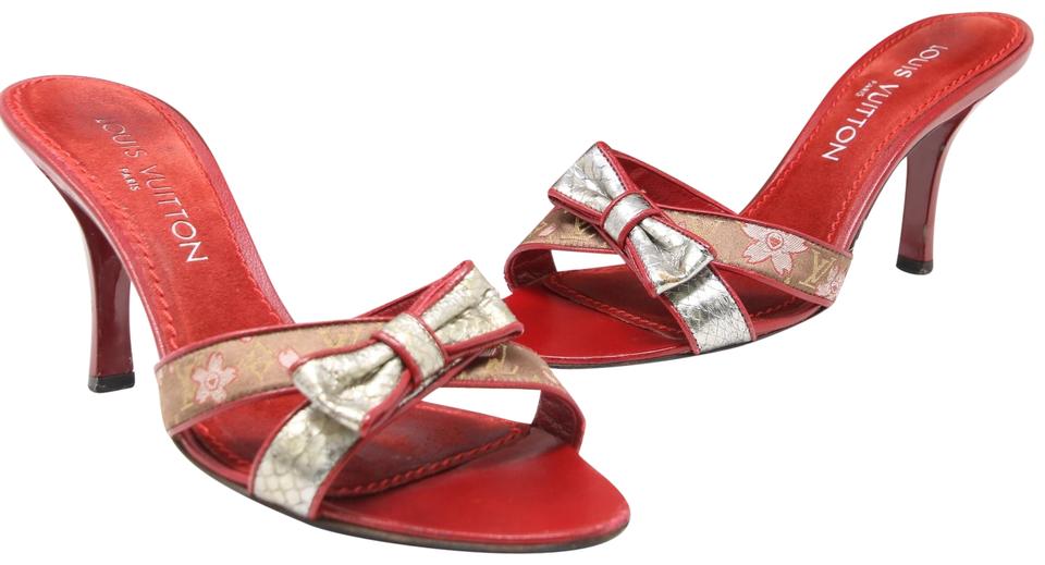 louis vuitton heels red