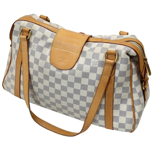 Louis Vuitton Berkeley MM Azur Damier Boston Shoulder Bag LV-0918N