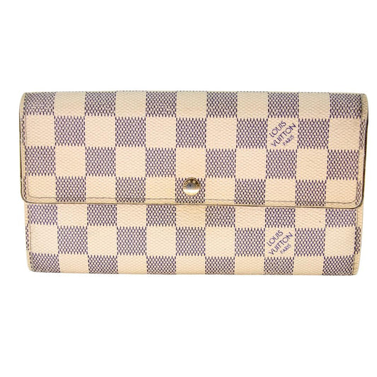 Louis Vuitton Sarah Wallet Damier Ebene Canvas Preowned