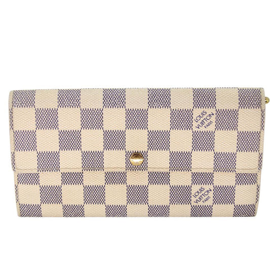 Louis Vuitton International Trifold Wallet Damier Azur Canvas