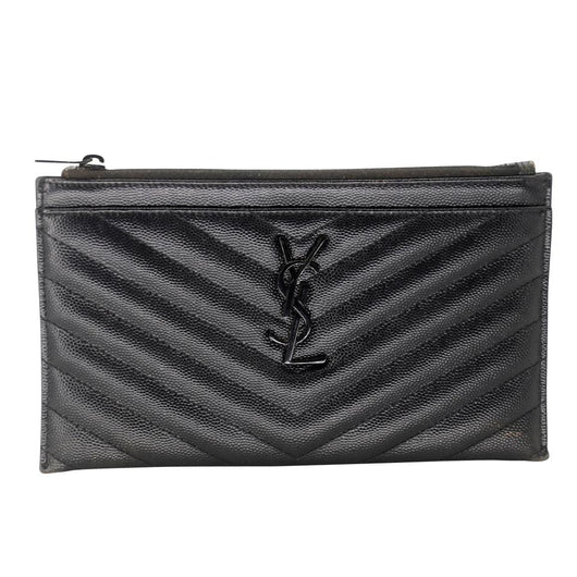 Saint Laurent Grain de Poudre Large YSL Bill Pouch Wallet SL-1005P-0003 –  MISLUX