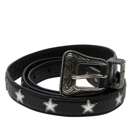 Saint Laurent Paris Black Mesh and Leather YSL Logo Buckle Belt