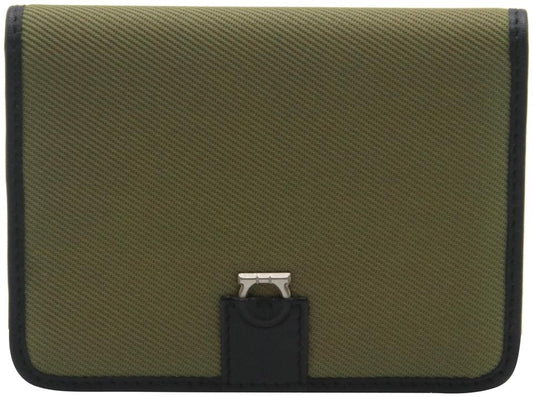 Leather wallet Salvatore Ferragamo Green in Leather - 33309638