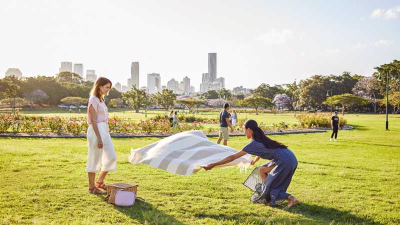 New Farm Park Picnic Rug Area