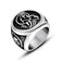 Vintage Stainless Steel Casted Grim Reaper Skull Ring