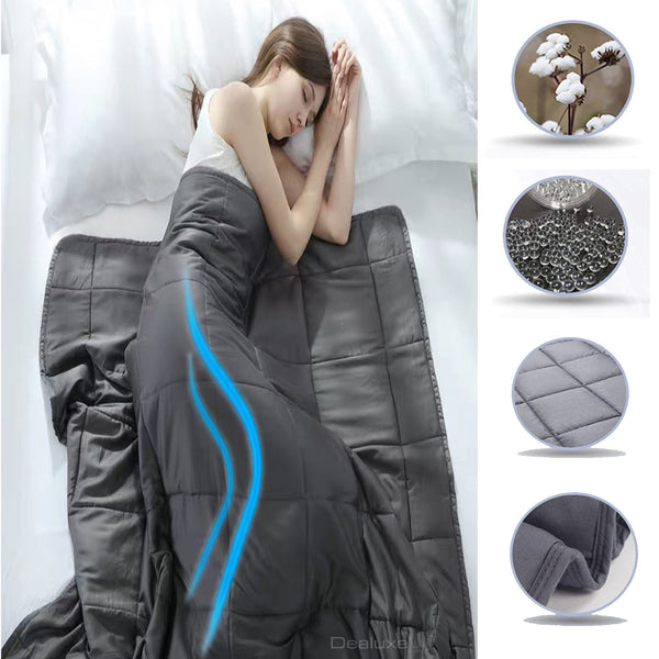 Weighted Therapy Gravity Blanket - 2/4/6/8kg - Promotes Deep Sleep