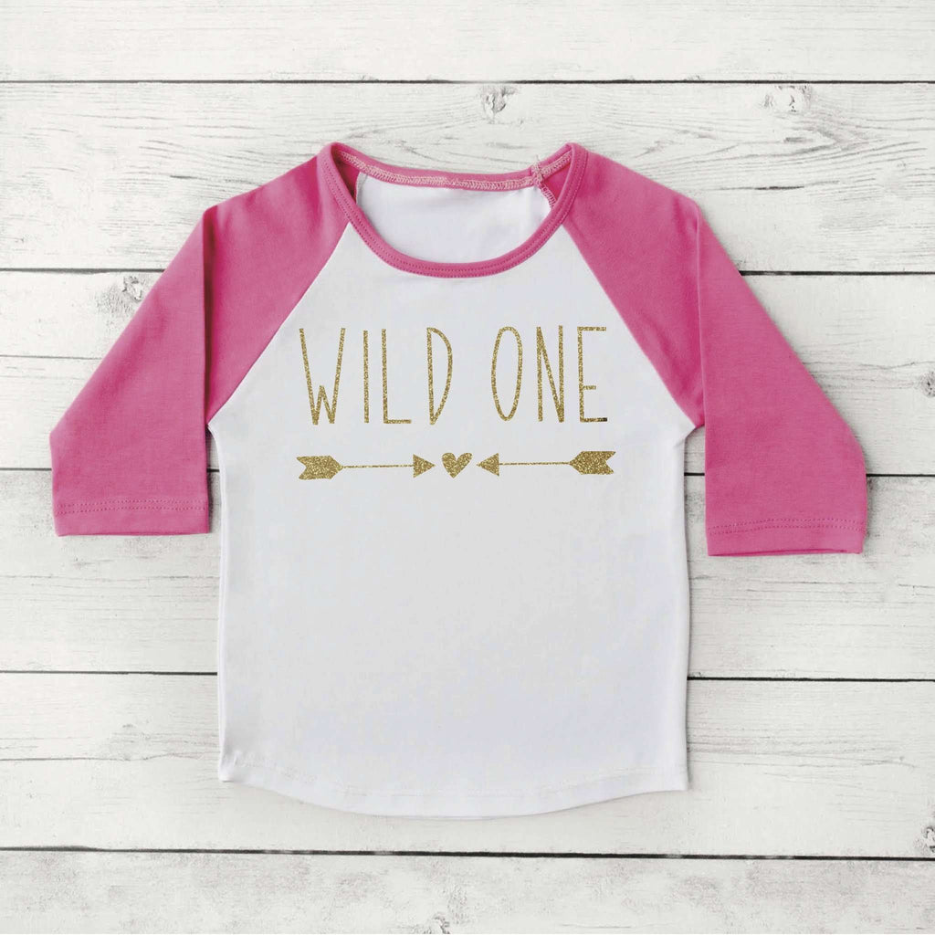 wild one birthday shirt girl