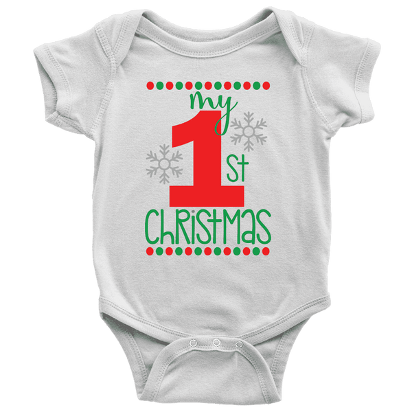 My First Christmas Onesie for Boys and Girls – Bump and Beyond Designs