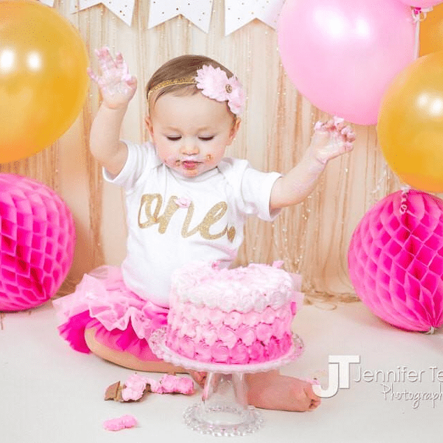 1st Birthday Baby Girl Bodysuit Bump And Beyond Designs