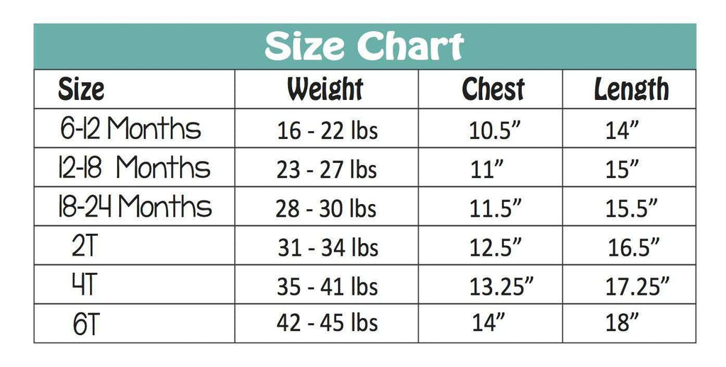 Preschool Weight Chart