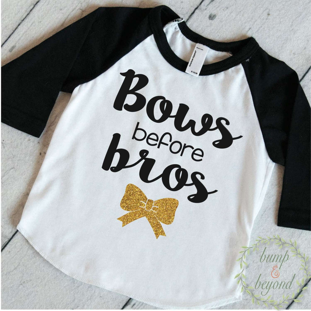 Download Bows Before Bros Shirt Raglan Toddler Bow Shirt Baby Girl ...