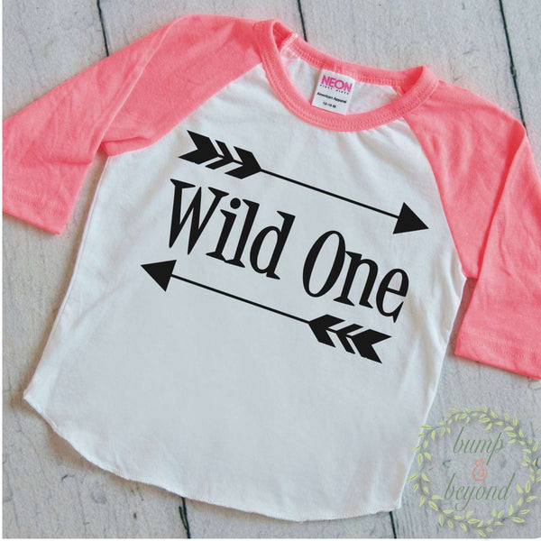 Wild One First Birthday Shirt Boy 1st Birthday Outfit Arrow Hipster Ra ...