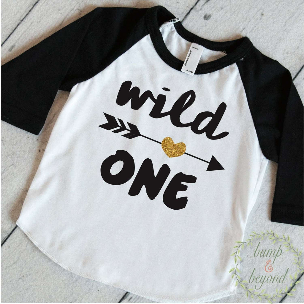 wild one birthday shirt girl