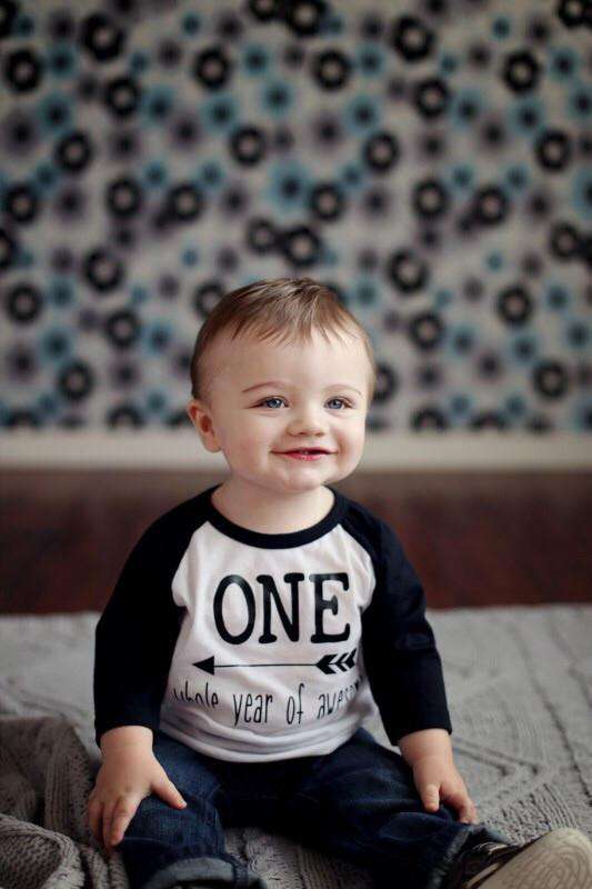 One Whole Year Of Awesome First Birthday Boy Shirt Bump And