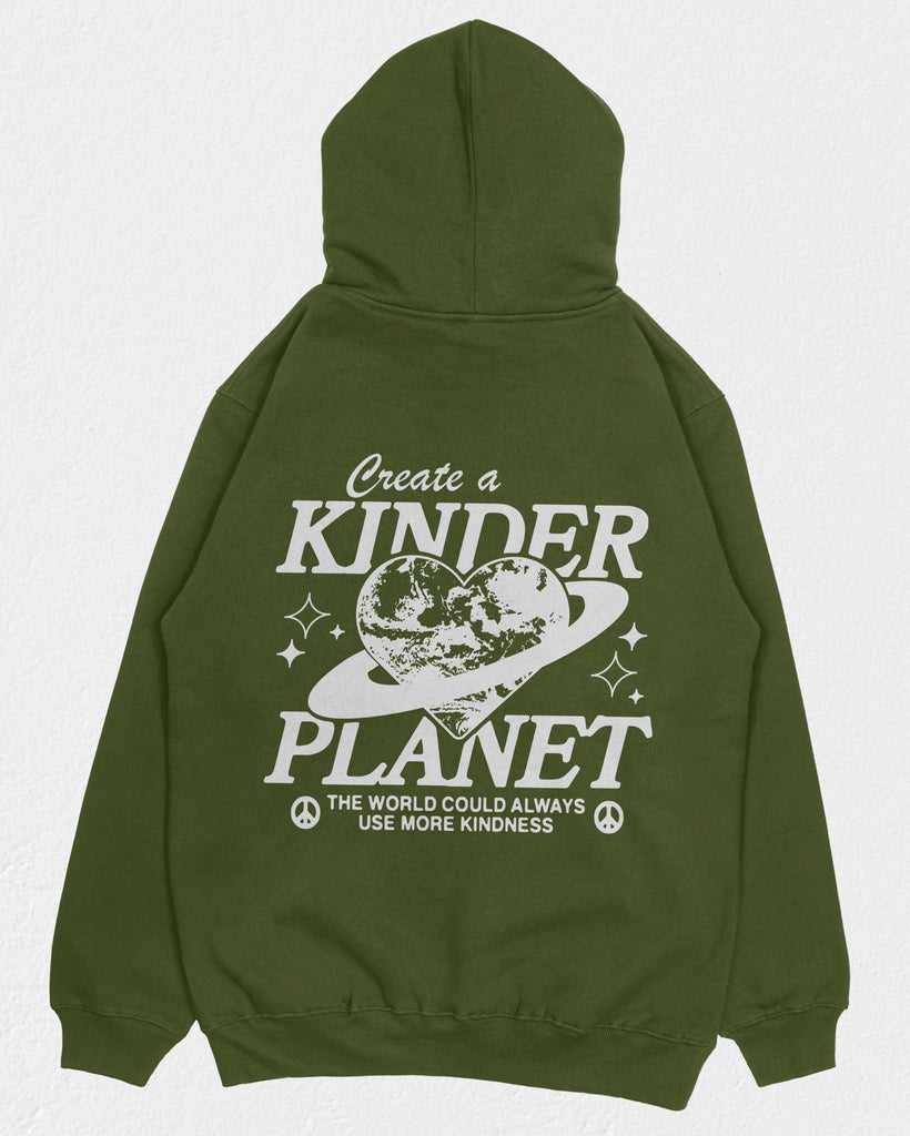 Kinder Planet Hoodie White | 3 Kinds