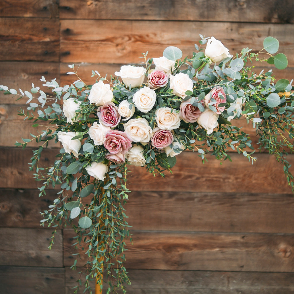 White Wedding Arch Flowers