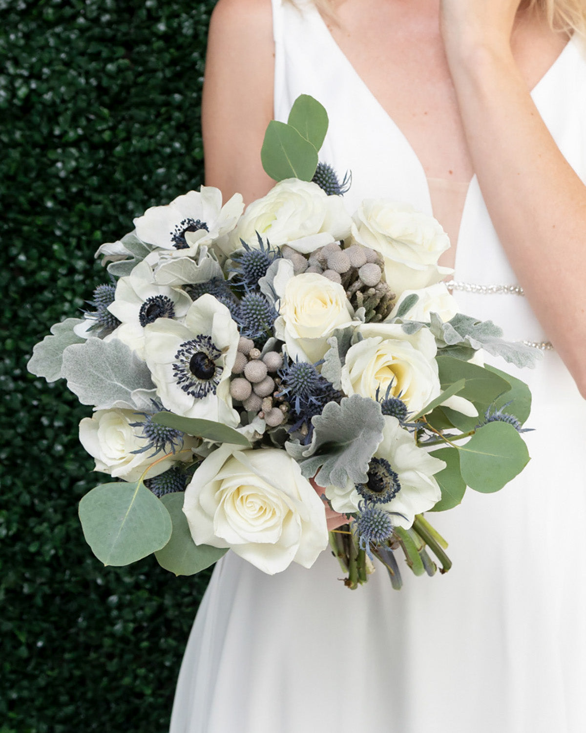 wedding flower bouquets blue