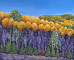 Santa Fe Aspen forest autumn fall southwest art Johnathan Harris