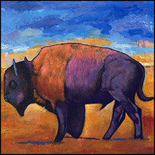 buffalo art bison southwest wildlife johnathan harris wrecked tbs