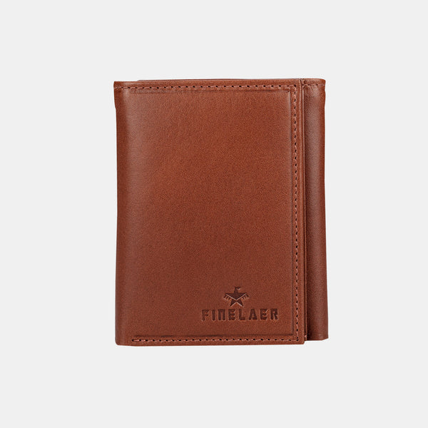 tweeling Deter Chronisch Men Bifold Wallet Card Soft Genuine Brown Leather Western | Finelaer