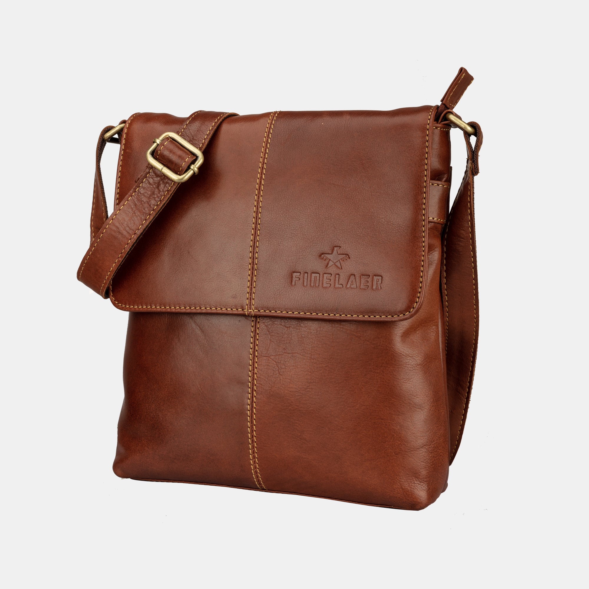 tan leather crossover bag