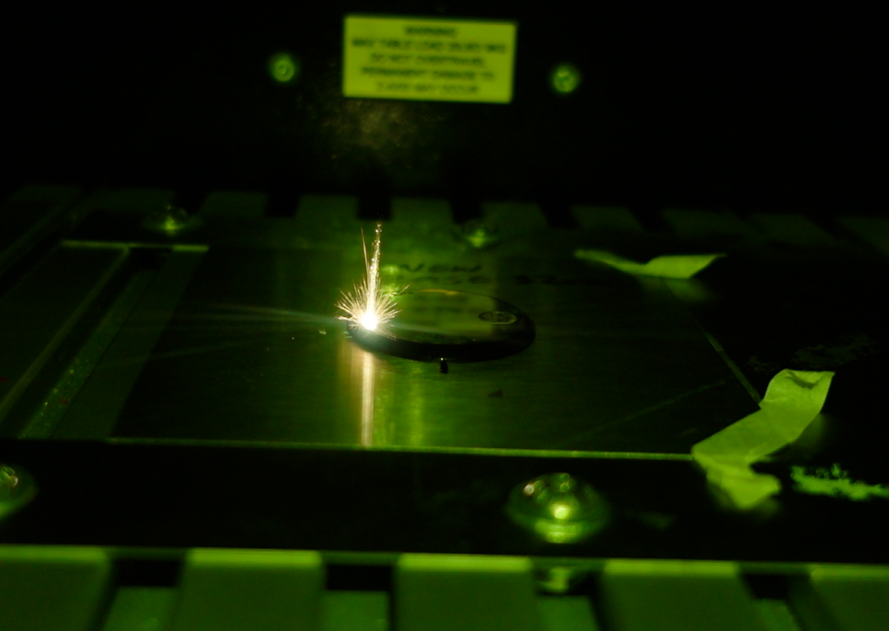 The laser engraving machine