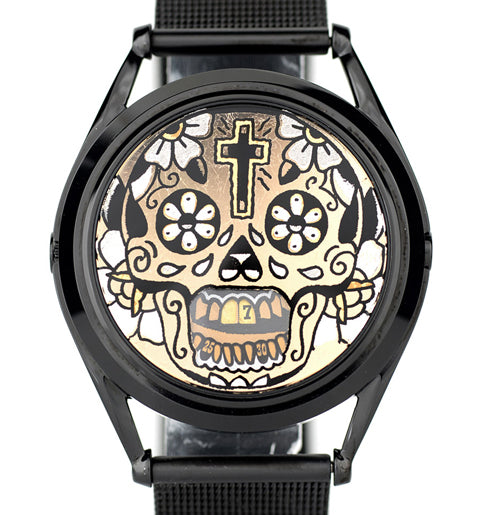 Gilded Skull watch