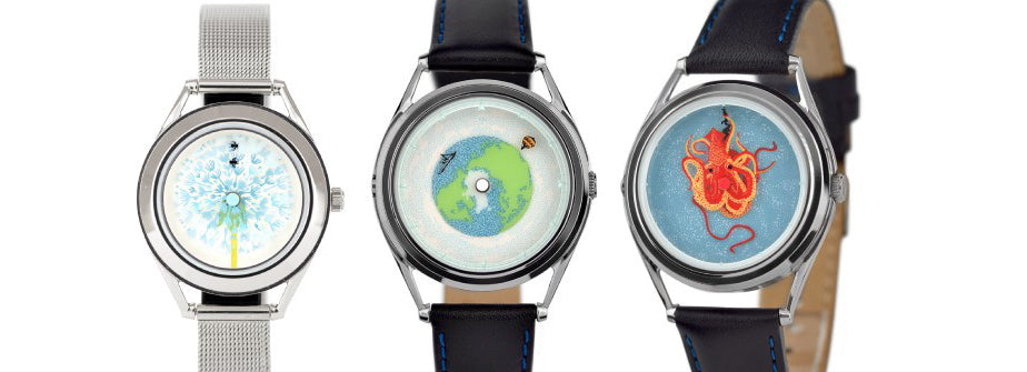 Previous watch designs by Fanny Shorter