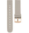 Bracelet de montres Oozoo Smartwatch Silicone Taupe boucle or rose - PRECIOVS
