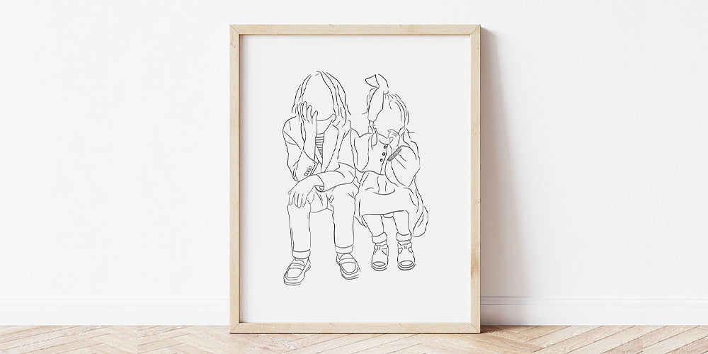 Personalised Family Portrait Drawing 
