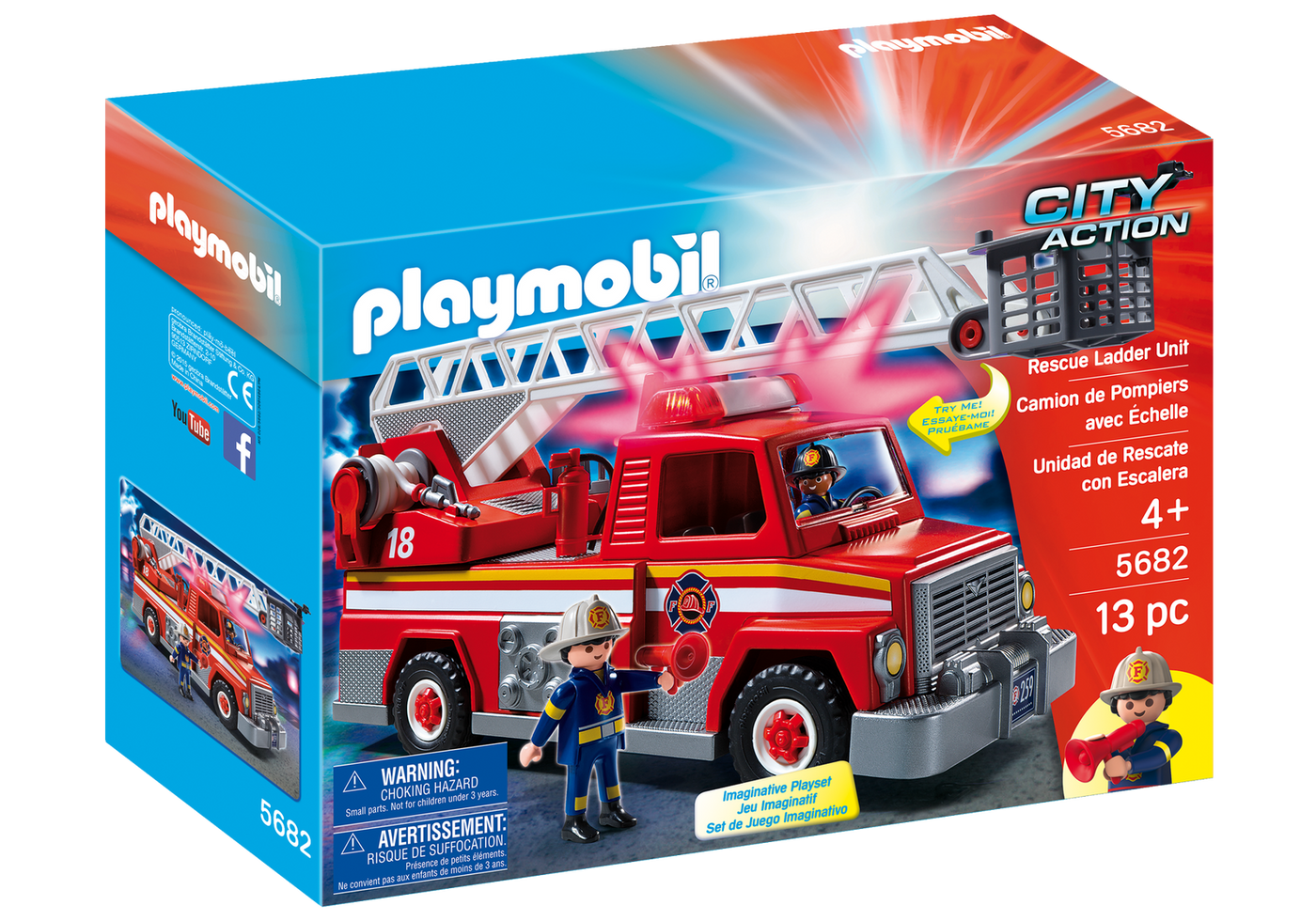 playmobil fire truck ladder unit