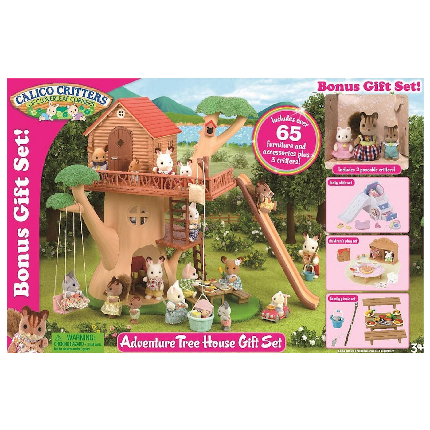 calico critters tree house bonus gift set