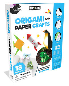 SpiceBox Folded Fun Origami Paper Folding Instruction Kit for Beginners 