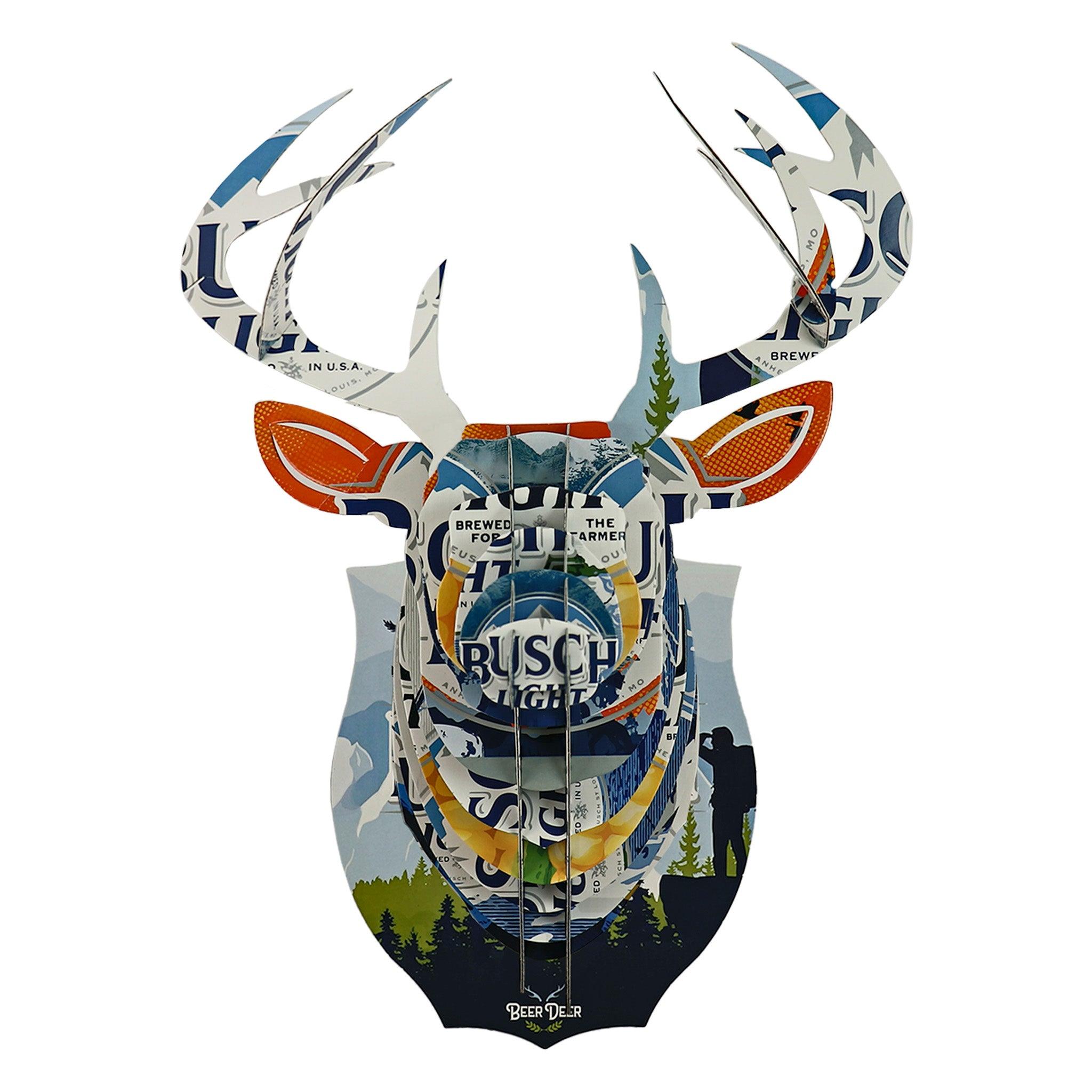 Busch Light Beer Box Deer Wall Mount