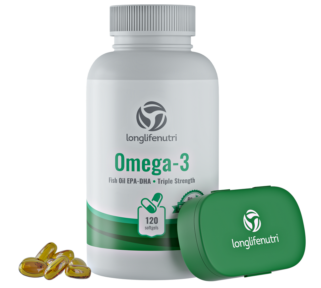 Omega 3 Fish Oil 1000 Mg 120 Softgels Longlifenutri