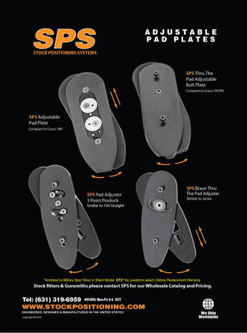 SPS 2 Sliding Post Adjustable LOP Butt/Pad Plate – Stock Positioning