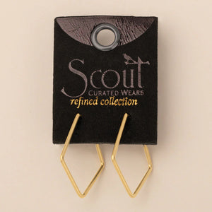 Scout - Refined Earring Collection - Orion Diamond Hoop/Gold Vermeil - The Market Boutique