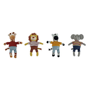 Plush Animal in Clothes, 4 Styles - The Market Boutique