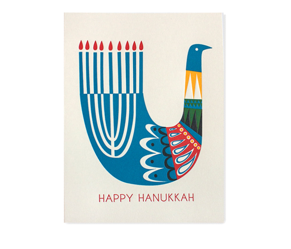 Hanukkah Bird Card