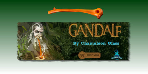 Chameleon Glass Woody Gandalf Hand Pipe