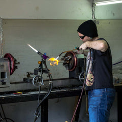 Image from Goo Roo Glass in Portland, Oregon. Borosilicate Glass Blowing.