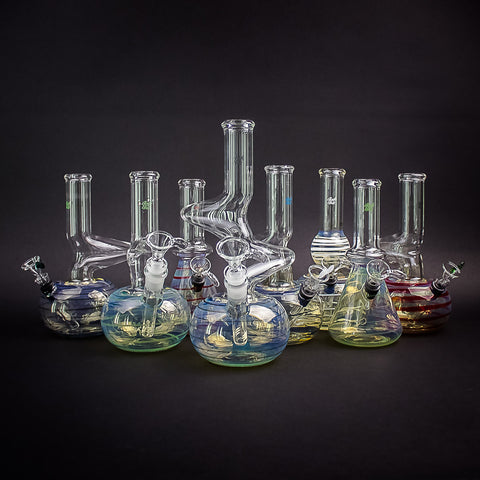 Bougie™ Glass - 7 Mini Beaker Bong - Assorted Colors -SmokeDay